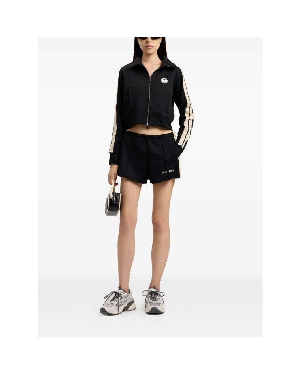 Palm Angels Black Short Shorts