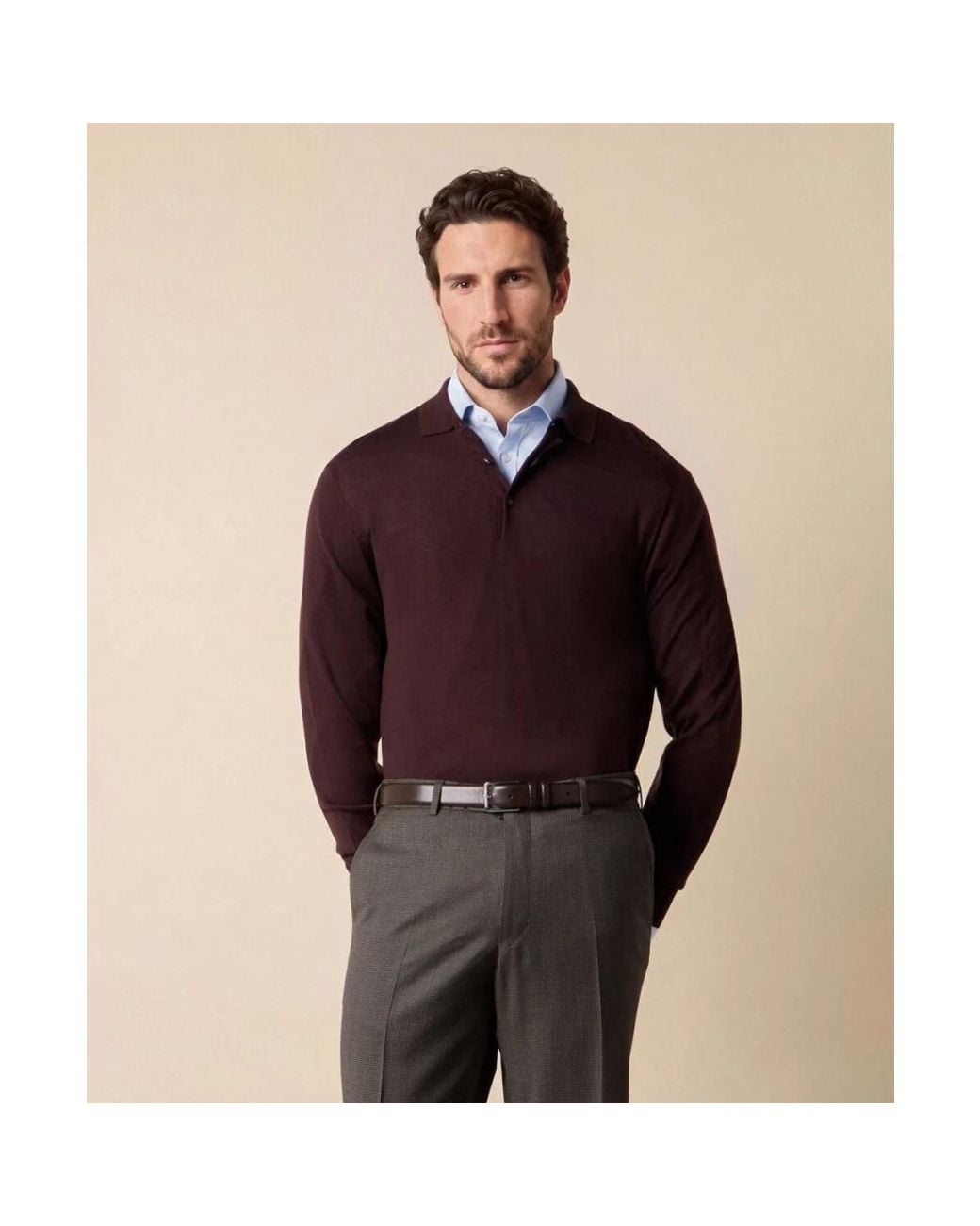 Brooks Brothers Purple Round-Neck Knitwear for men
