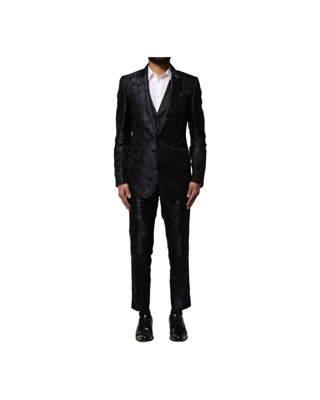 Dolce & Gabbana Black Single Breasted Suits for men