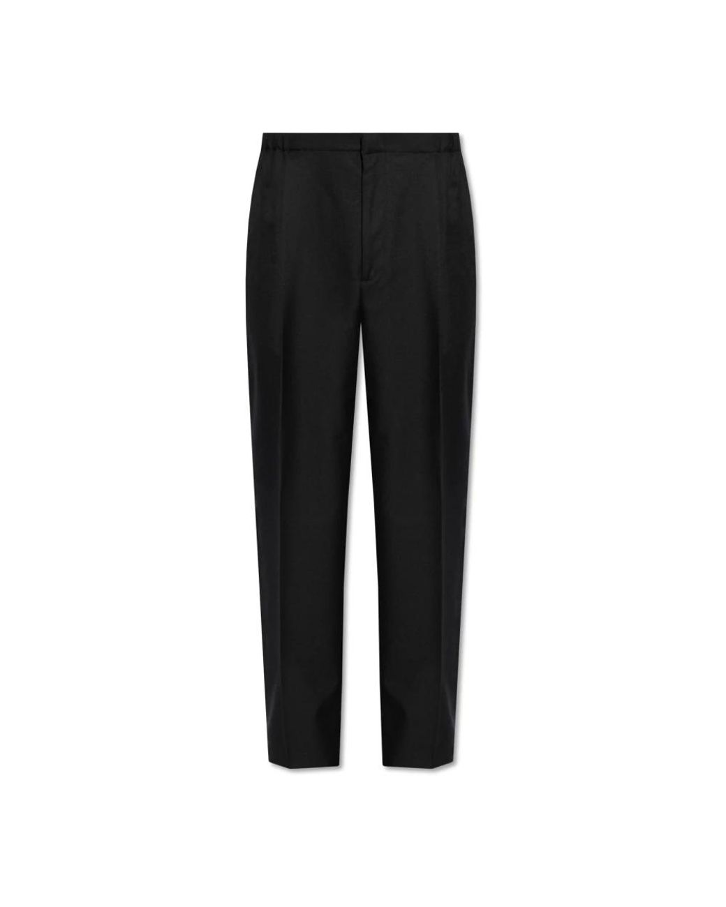 Fendi Black Straight Trousers for men