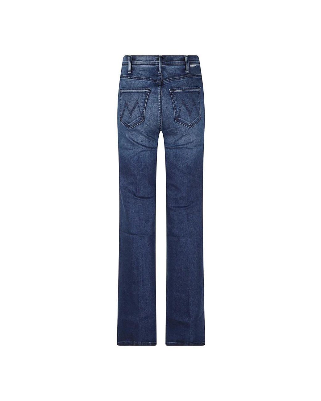 Mother Blue Wide Jeans