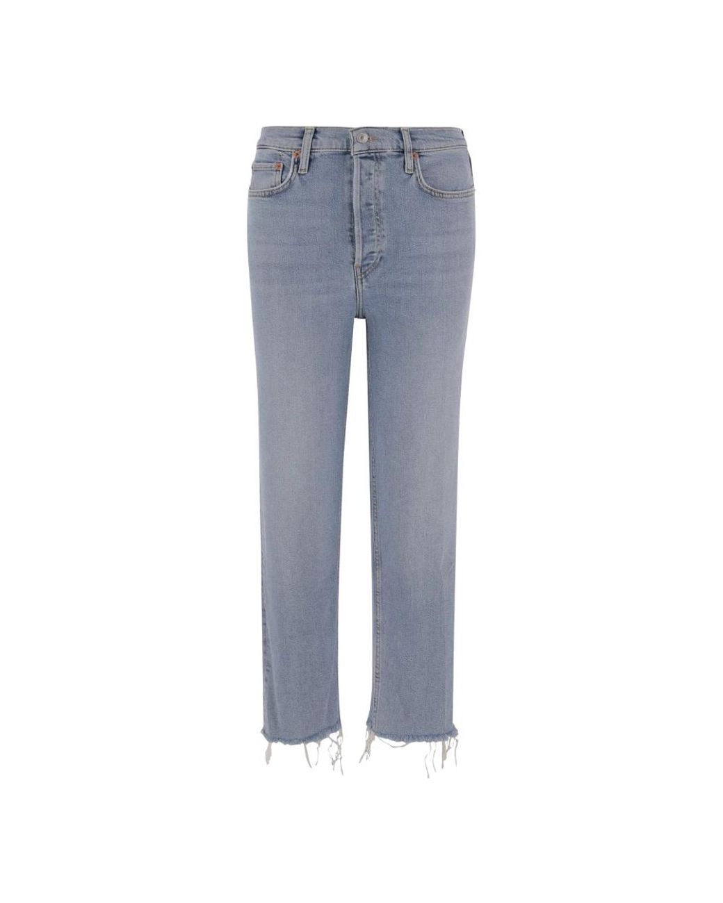 Cropped Jeans Re/done de color Blue