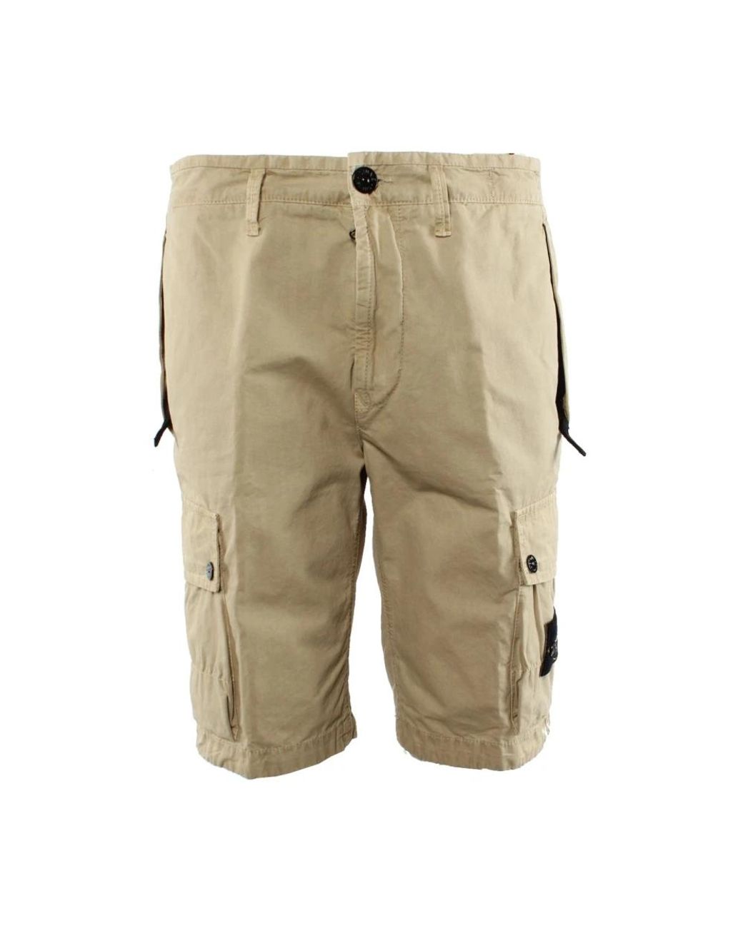 Stone Island Natural Casual Shorts for men