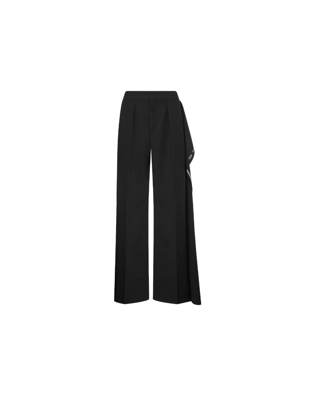Moschino Black Wide Trousers