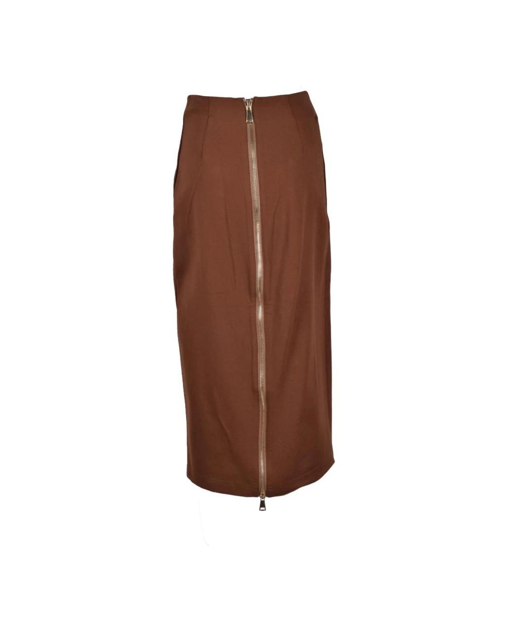 WEILI ZHENG Brown Midi Skirts