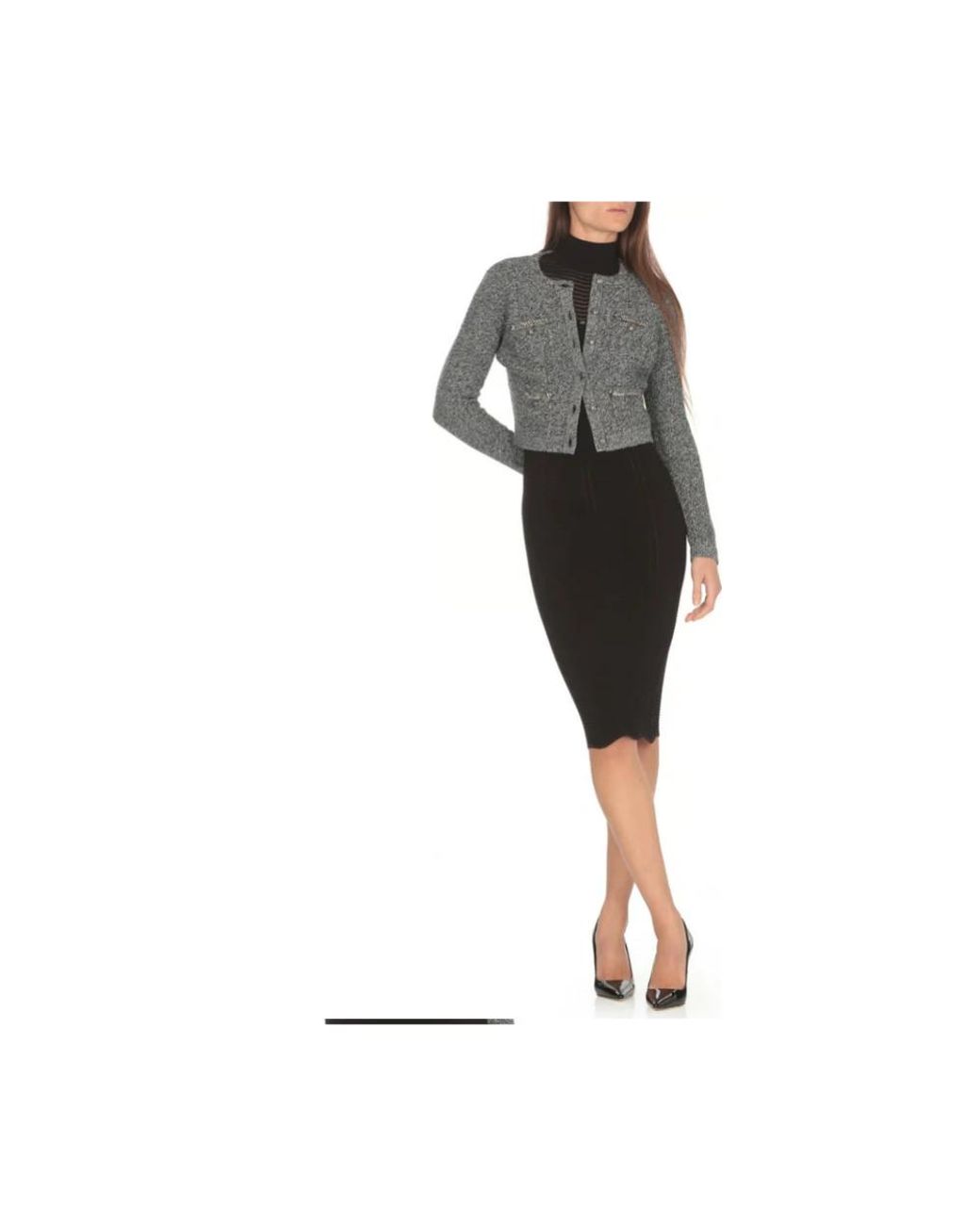 Elisabetta Franchi Gray Cardigans