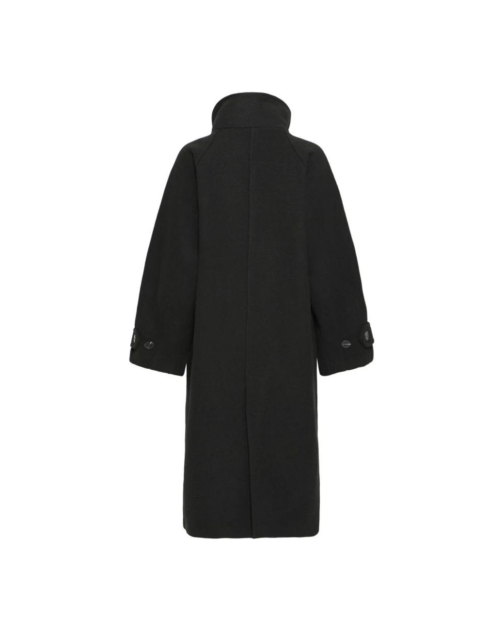 Ichi Black Single-Breasted Coats