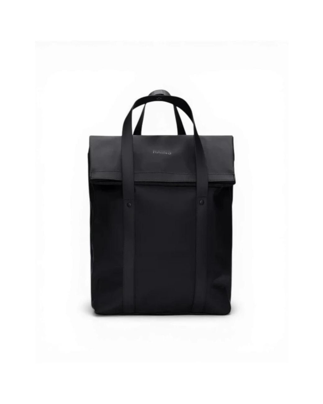 Rains Black Backpacks