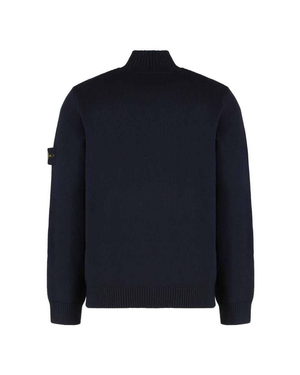 Stone Island Truien & Vesten ,Blauw ,Katoen Turtleneck Trui Met Ribboorden in het Blue voor heren
