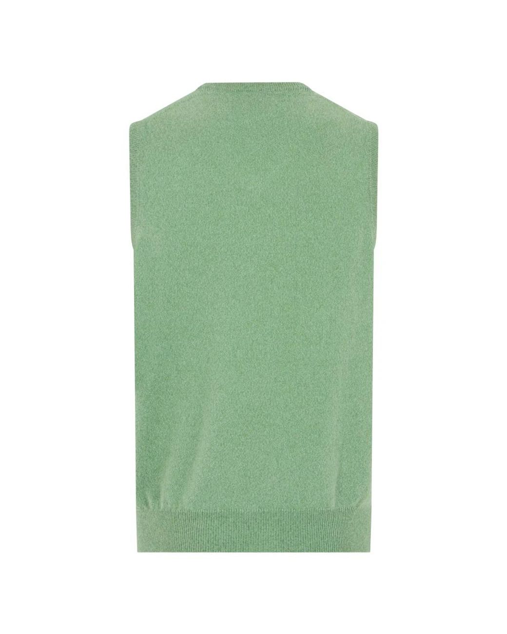 Fedeli Green Sleeveless Jumpers for men