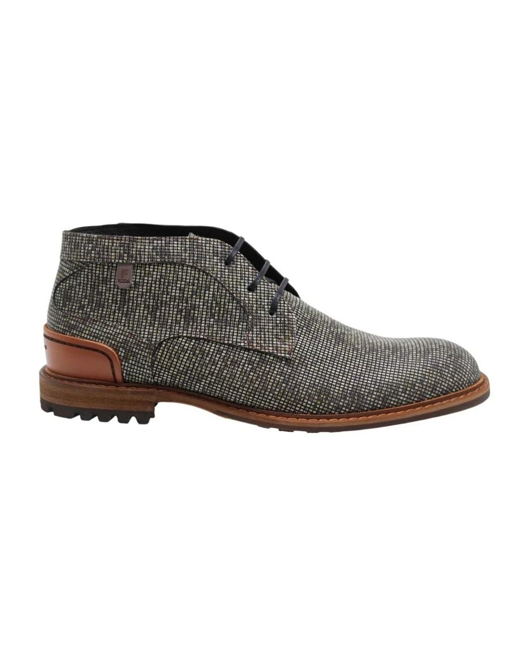 Floris Van Bommel Gray Lace-Up Boots for men