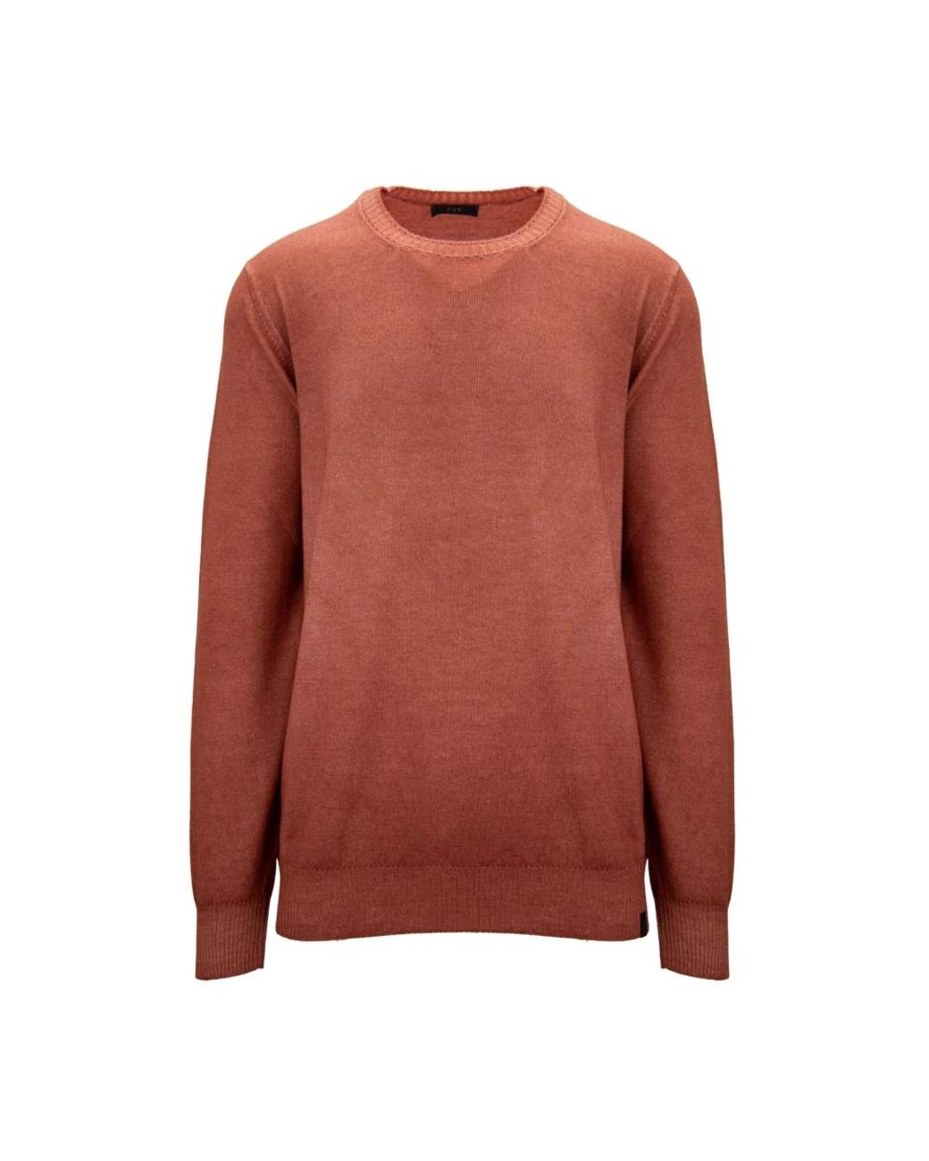 Fay Brown Round-Neck Knitwear for men
