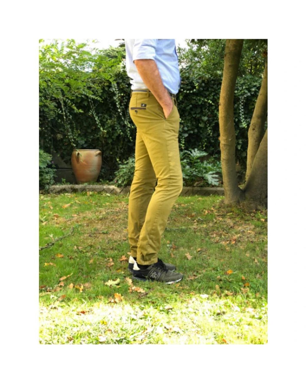 Mason's Yellow Chinos for men