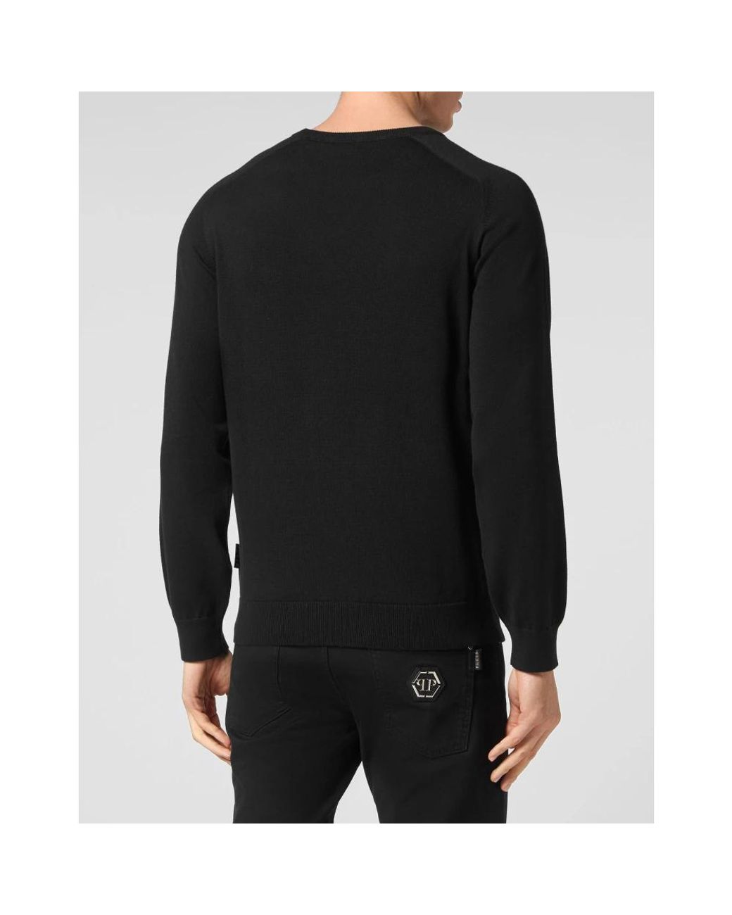 Philipp Plein Pullover Rundhals Ls in Black für Herren