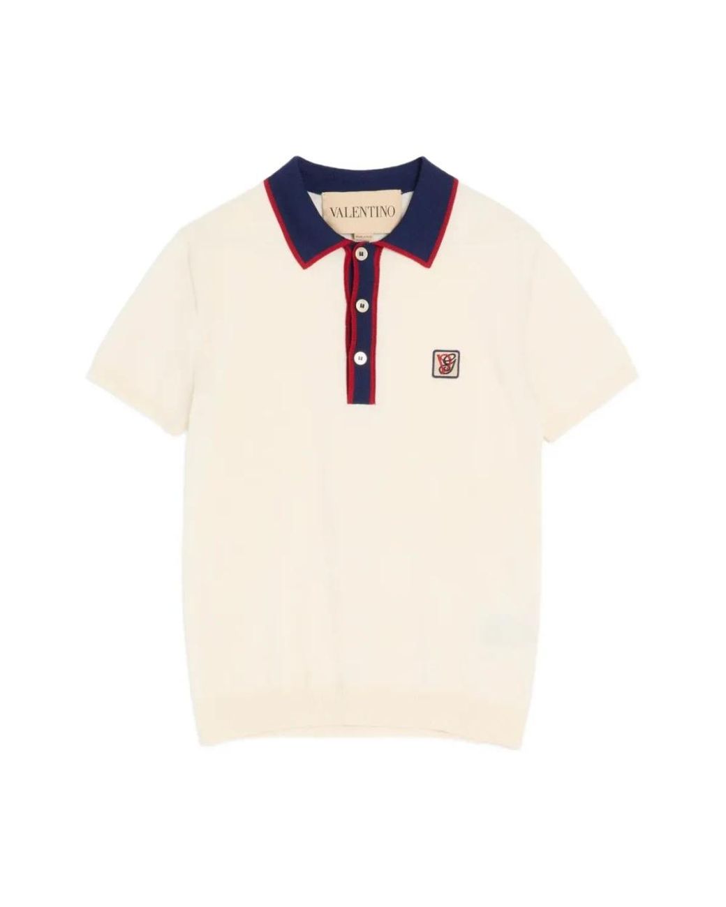 Valentino White Polo Shirts for men