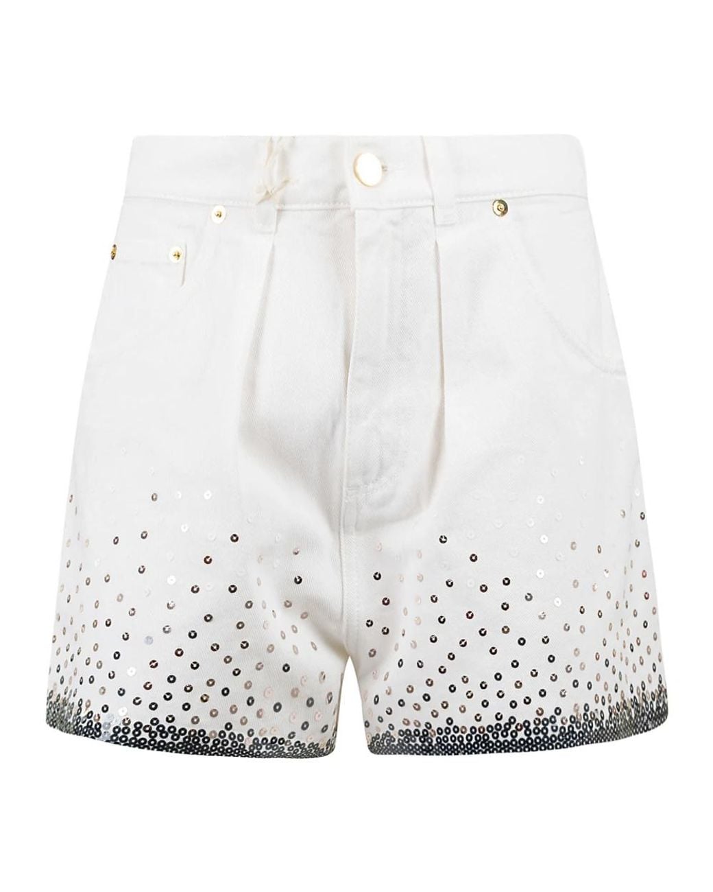 Alberta Ferretti White Short Shorts