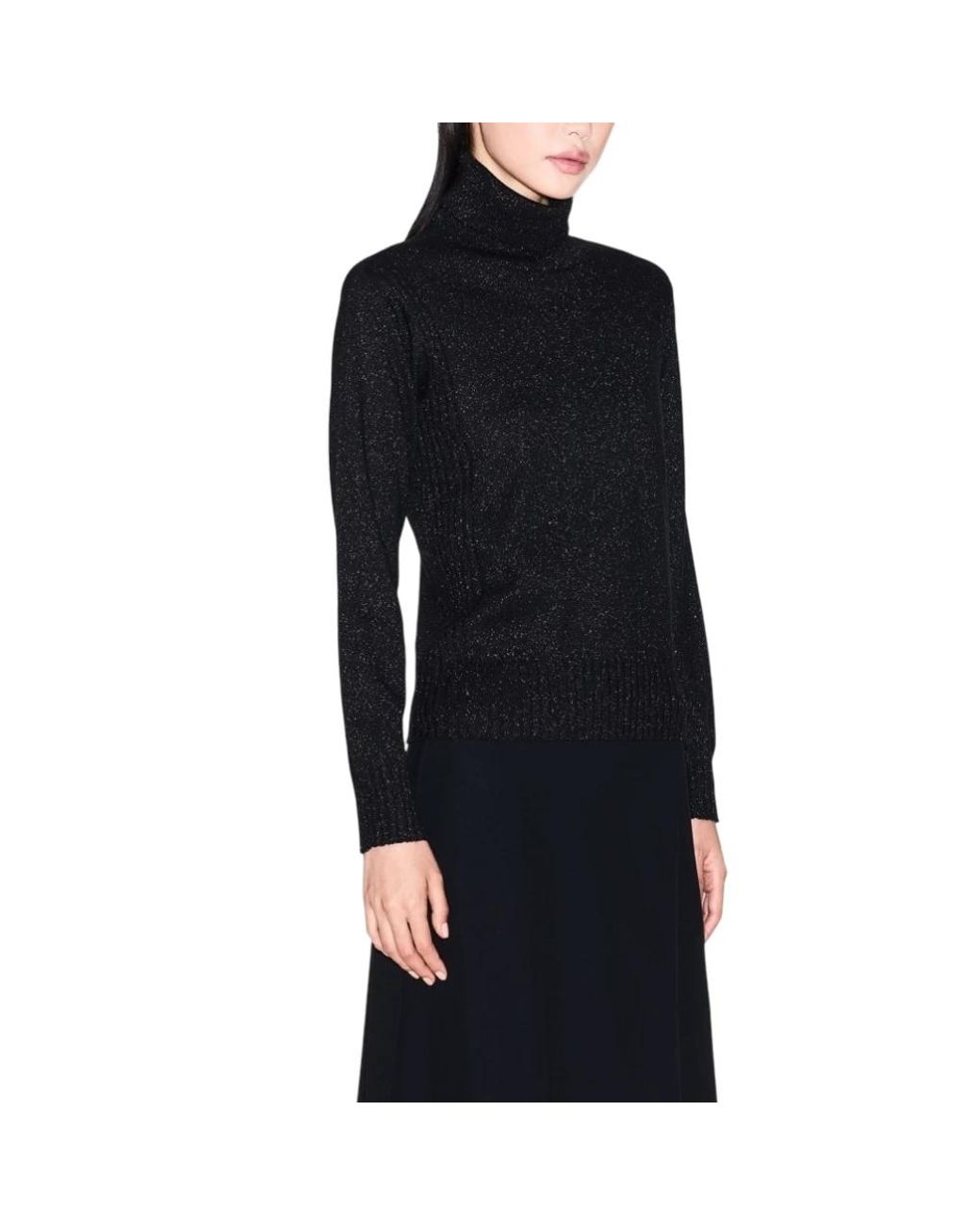 ARMANI EXCHANGE Black Turtlenecks