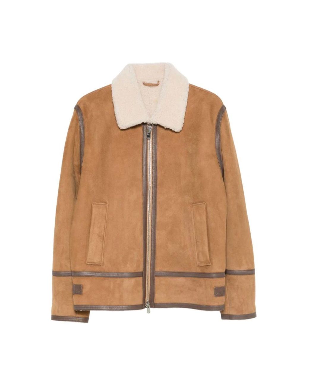 Dondup Shearling Collar Jacket in Brown für Herren