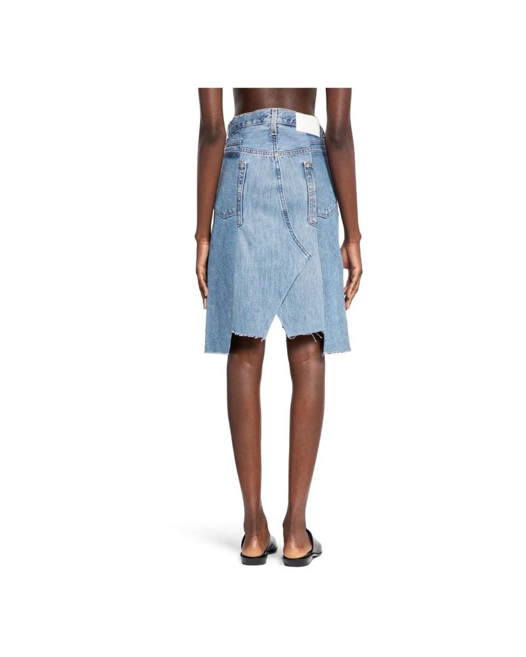 E.L.V. Denim Blue Denim Skirts