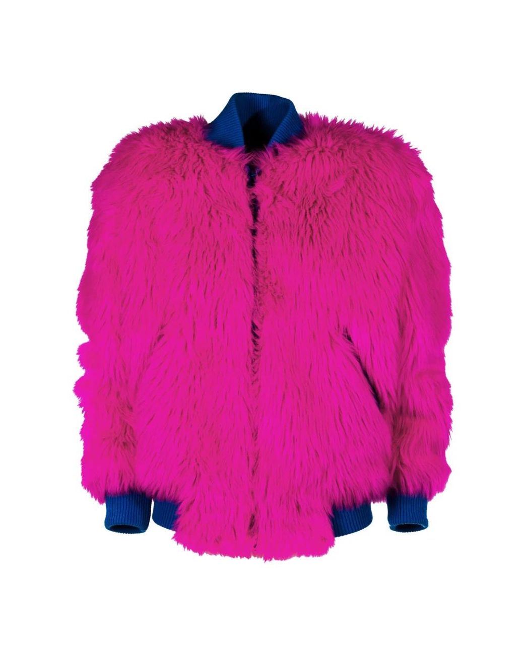 Alberta Ferretti Pink Faux Fur & Shearling Jackets