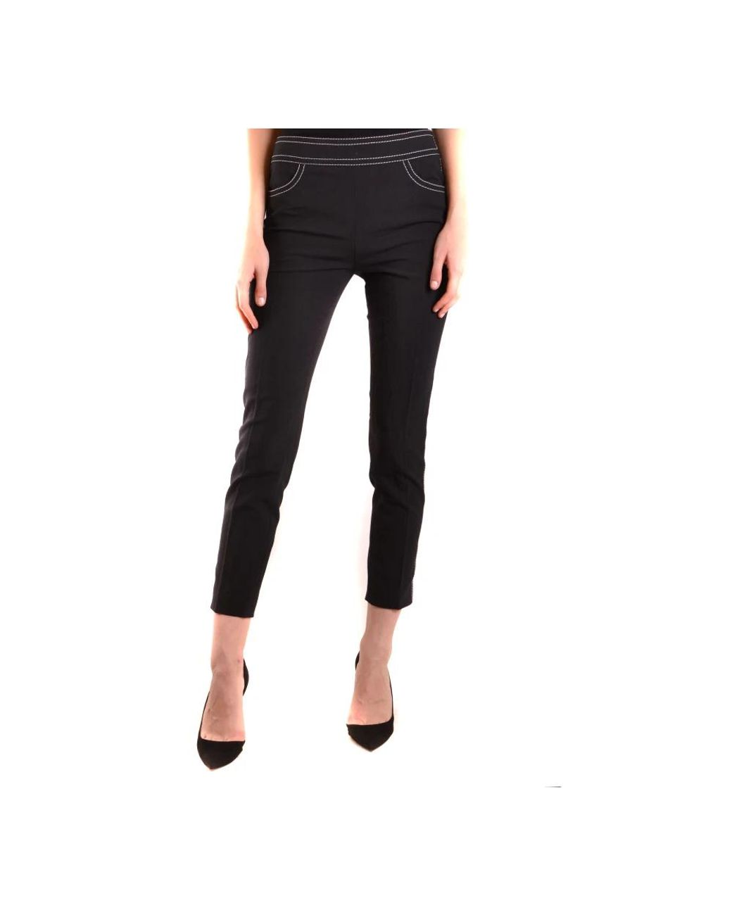 Boutique Moschino Black Slim-Fit Trousers