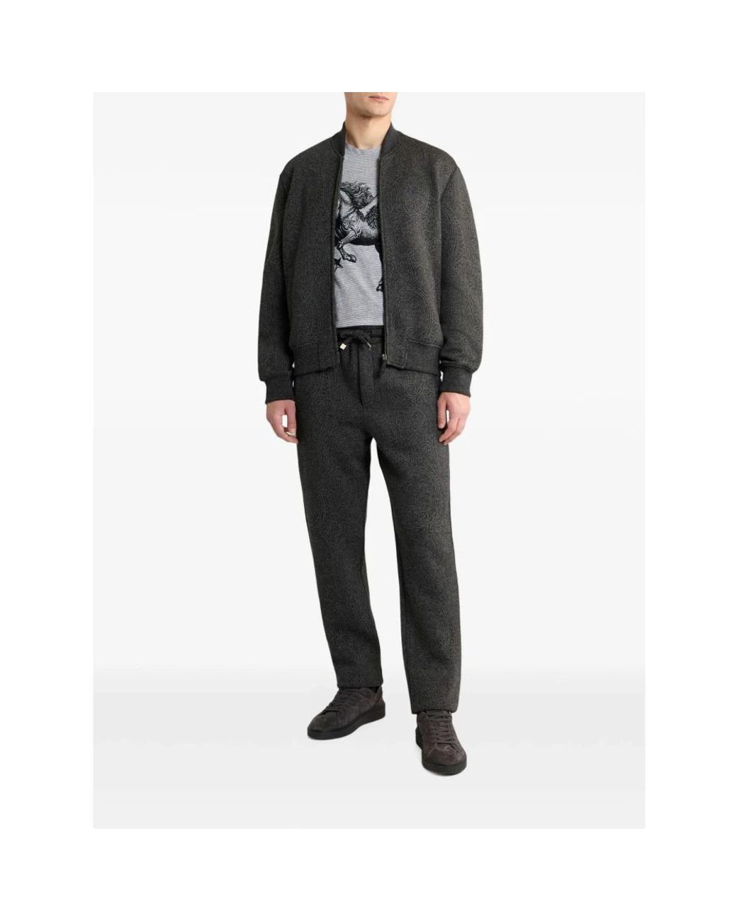 Etro Black Bomber Jackets for men