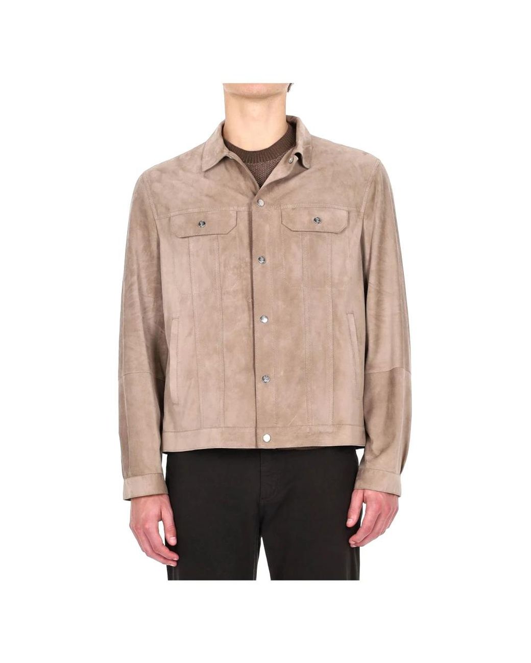 Brunello Cucinelli Natural Leather Jackets for men