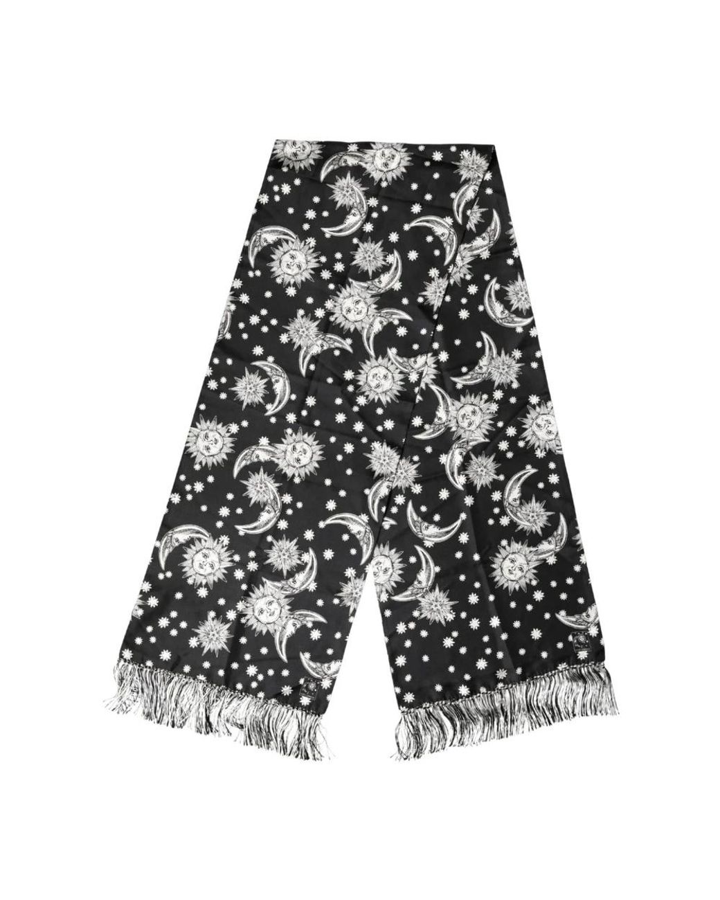 Dolce & Gabbana Black Silk Scarves for men