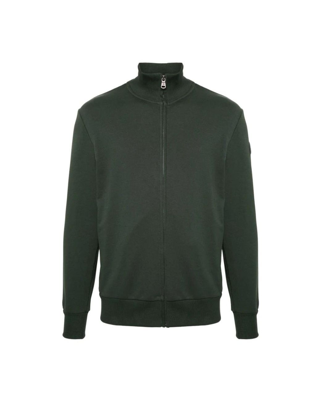 Colmar Hoodies & Sweatvesten ,Groen ,Katoen Hoge Hals Sweater Met Ritssluiting En Ribboorden in het Green voor heren