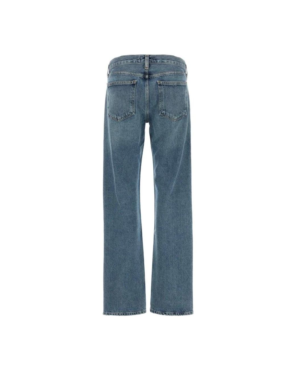 Agolde Blue Straight Jeans