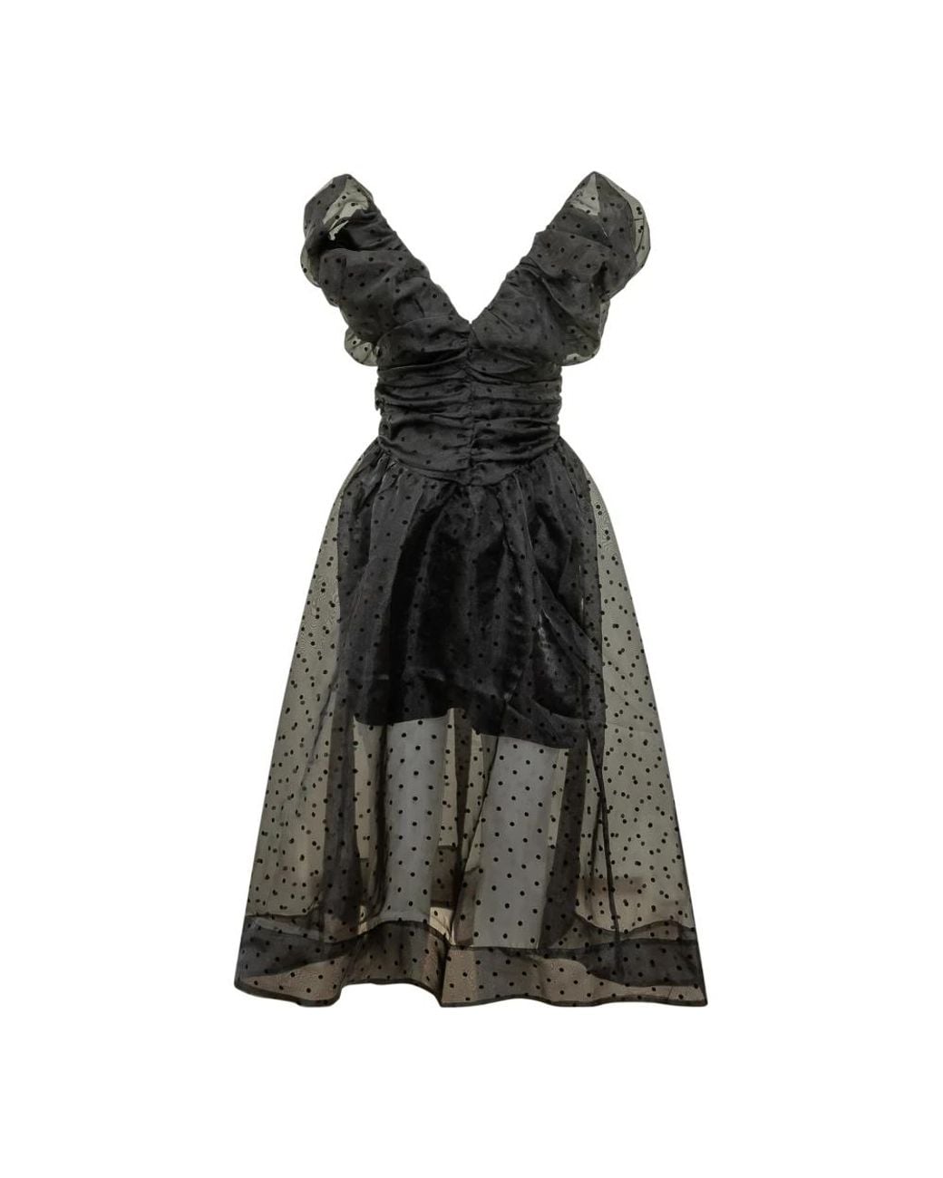 Ganni Black Midi Dresses