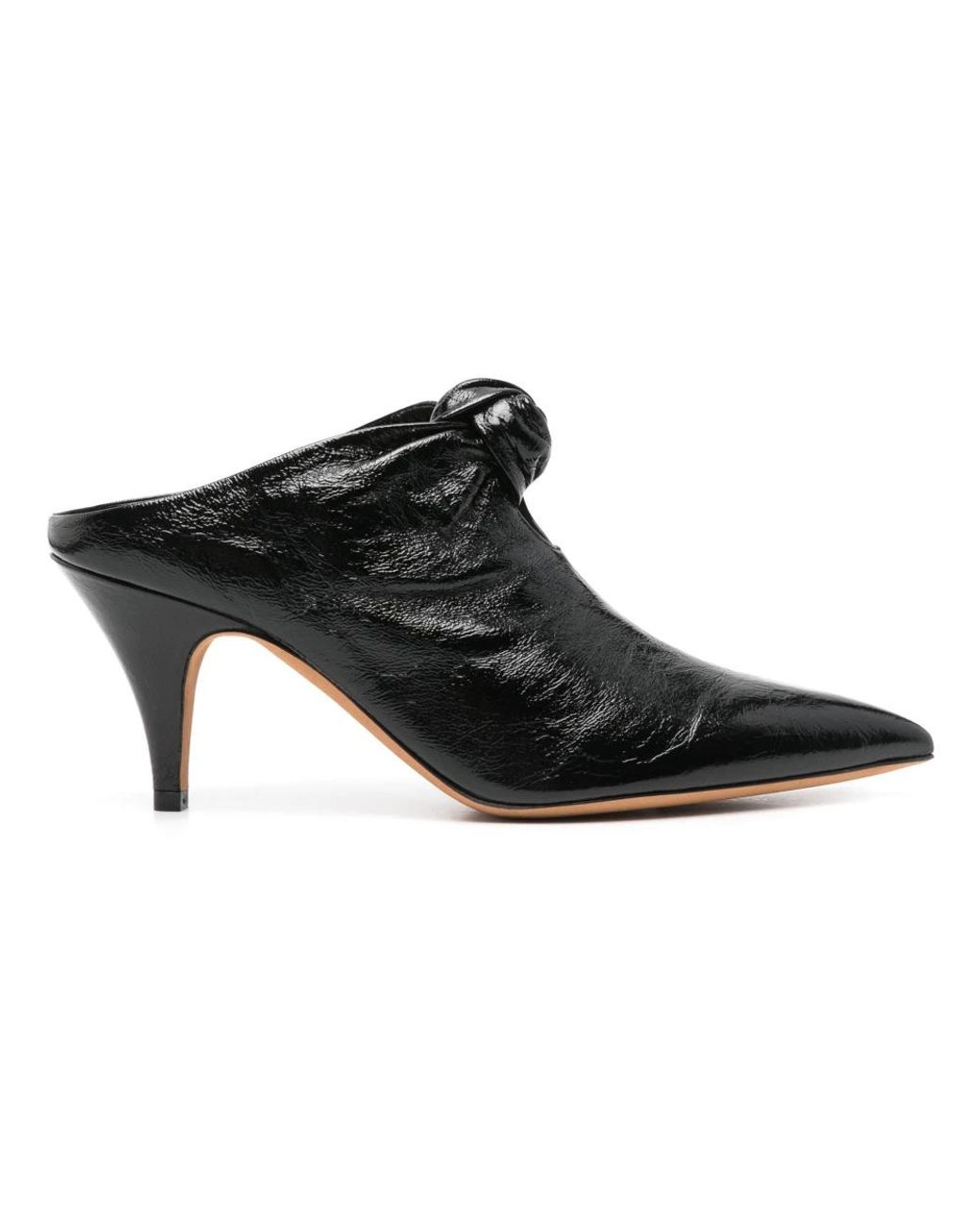 Khaite Black Heeled Mules