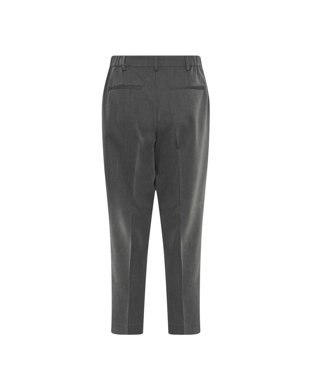 Cropped Trousers Kaffe de color Gray