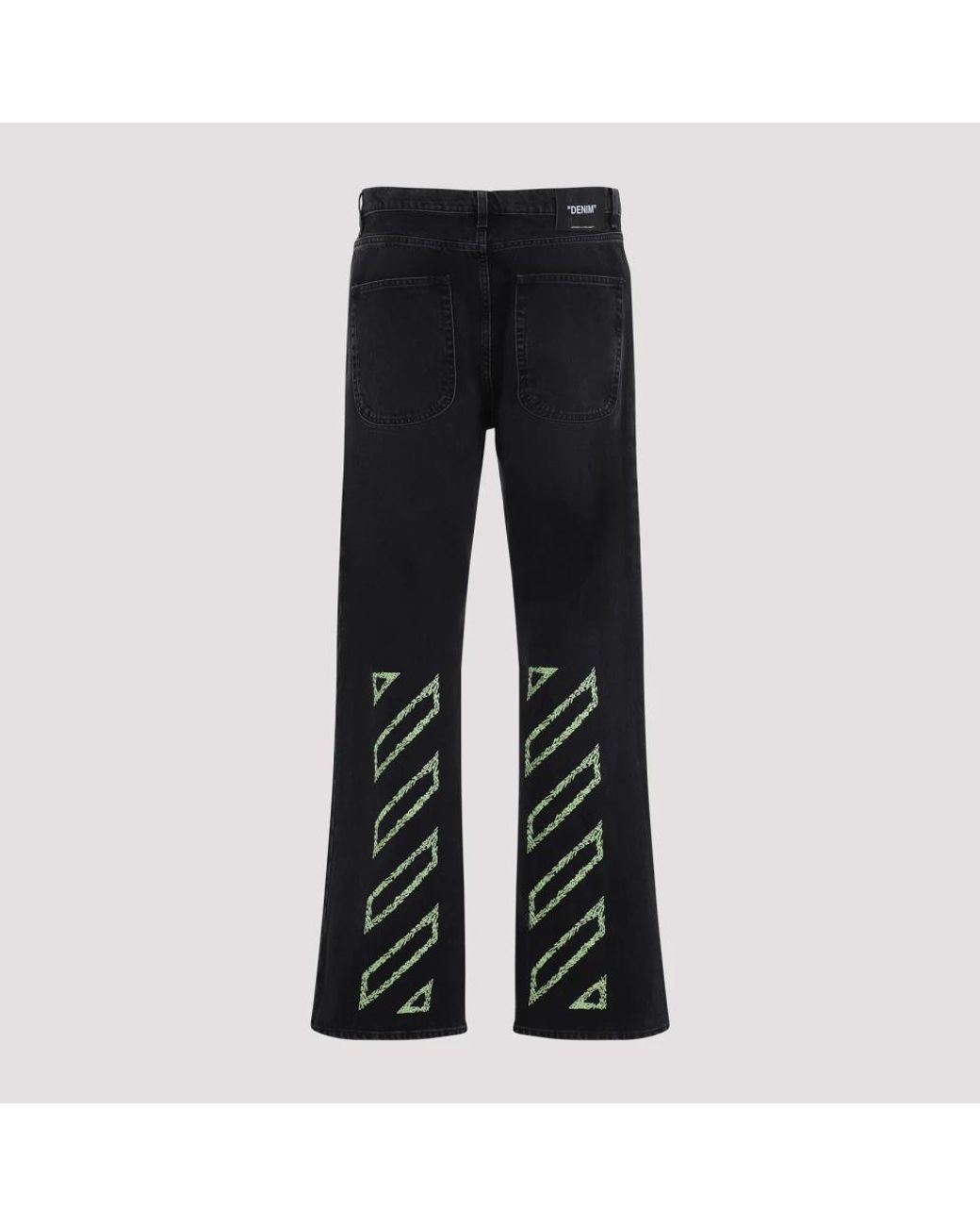 Off-White c/o Virgil Abloh Black Off Diag Relaxed Jeans for men