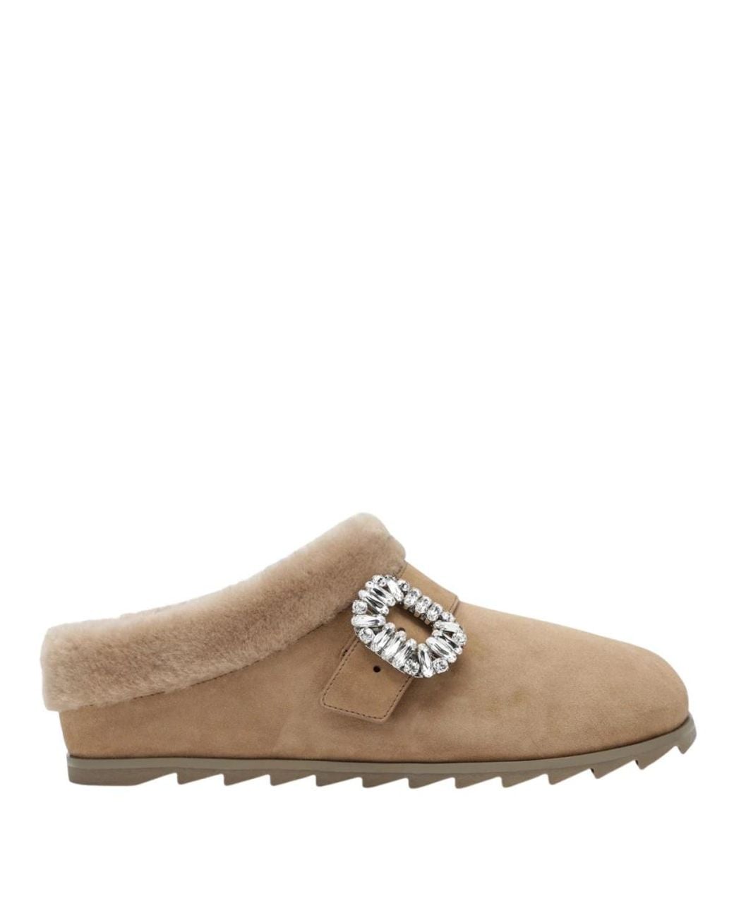 Roger Vivier Natural Mules