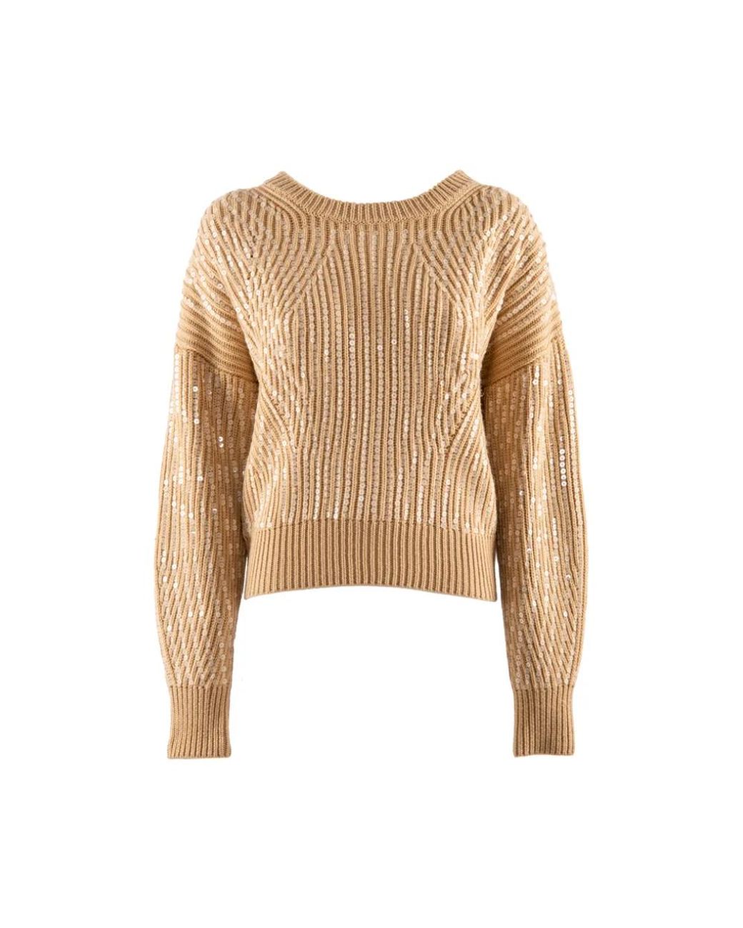 Nenette Natural Round-Neck Knitwear