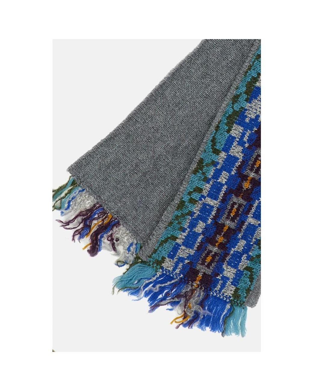 Dries Van Noten Blue Marka Schal