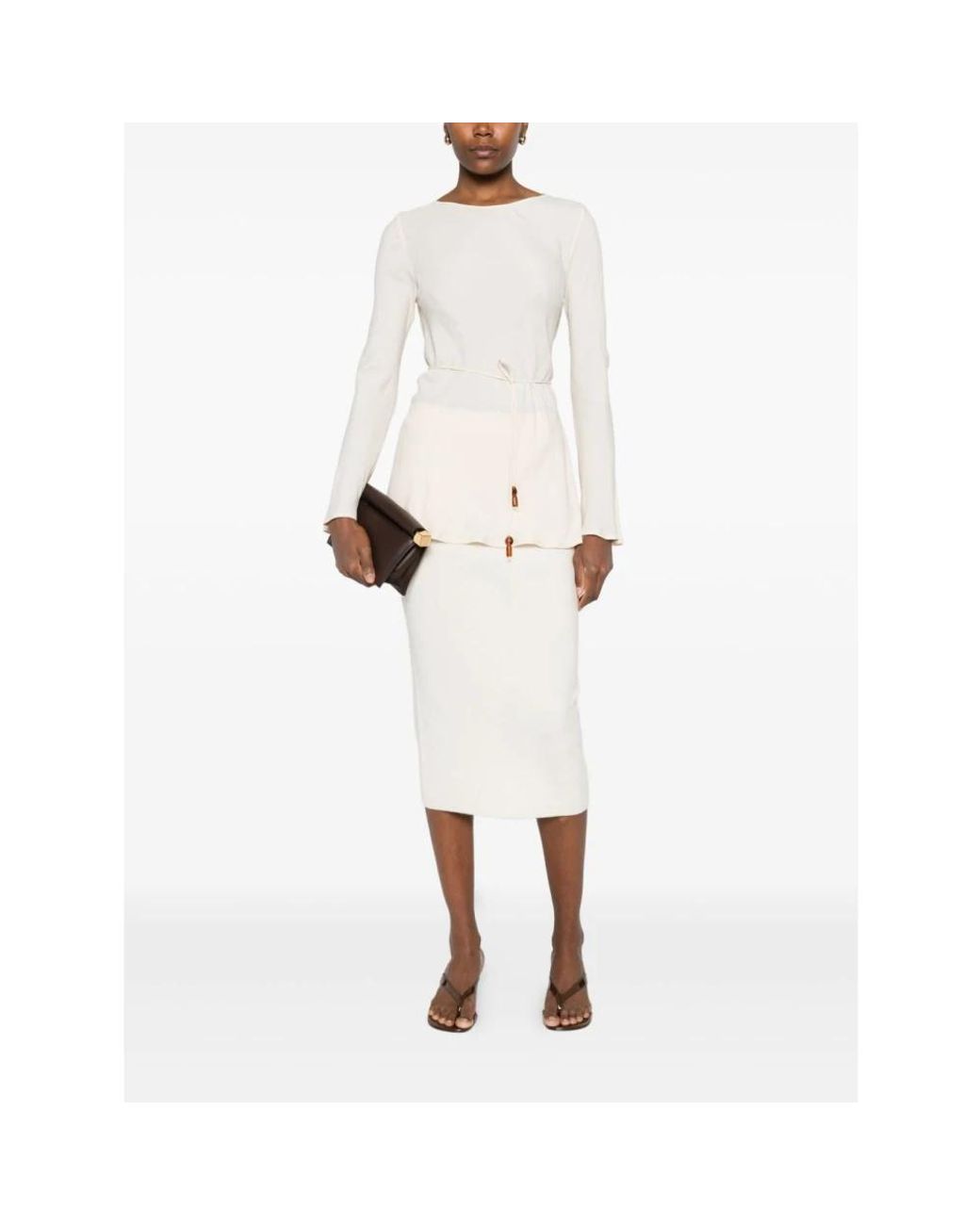 Pinko White Midi Skirts