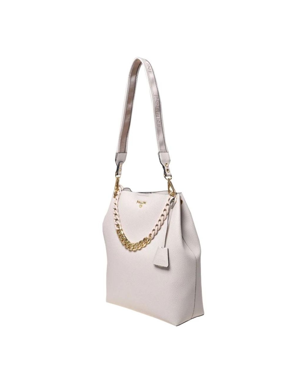 Pollini White Shopping Bags