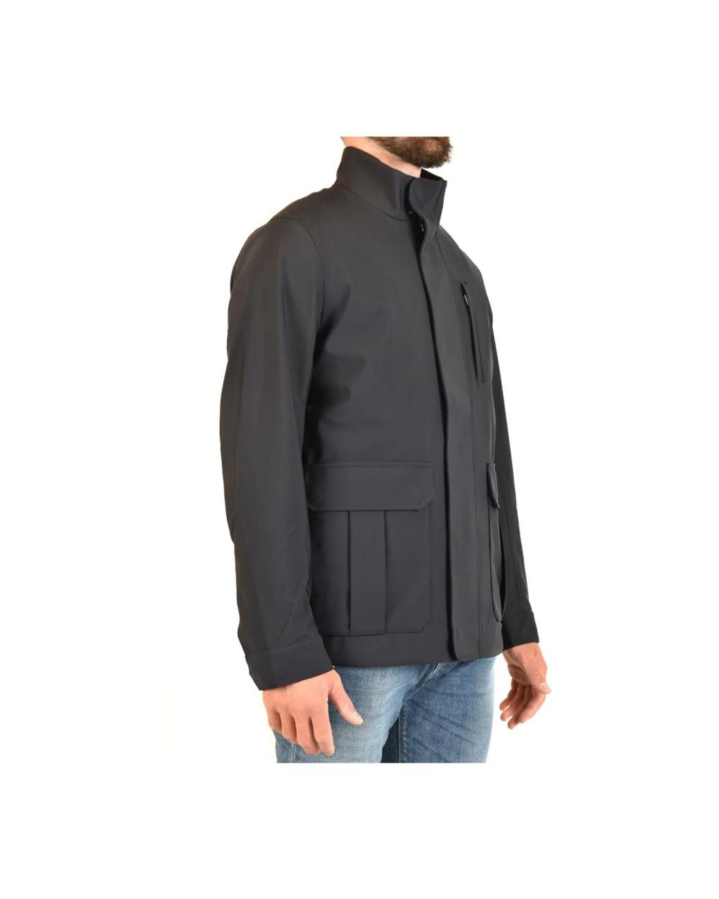 Emporio Armani Black Light Jackets for men