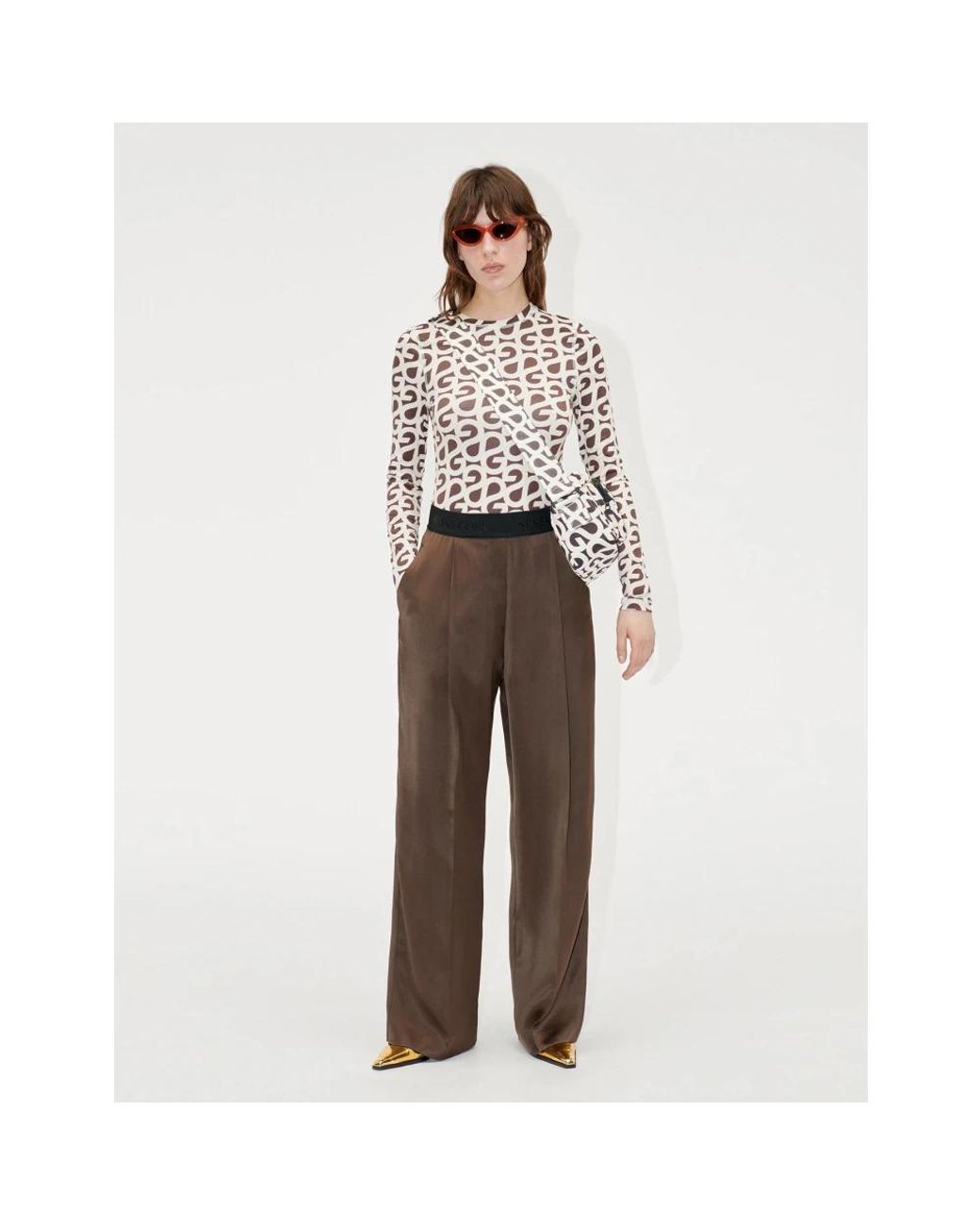 Stine Goya Green Straight Trousers
