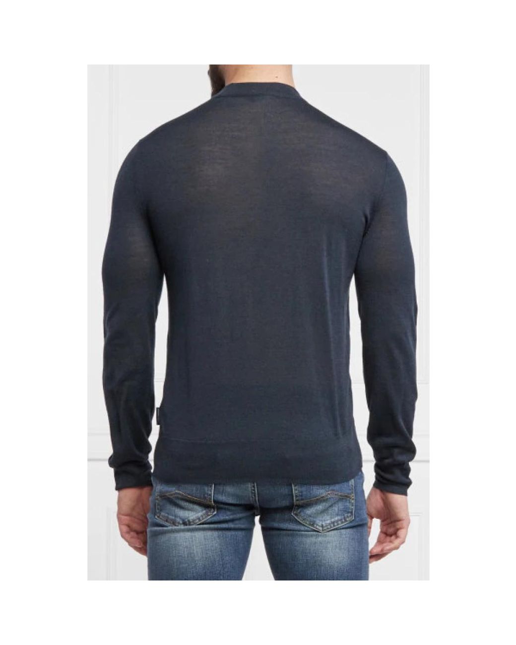 ARMANI EXCHANGE Blue Round-Neck Knitwear for men