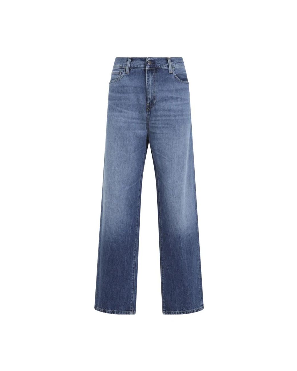 Carhartt Blue Straight Fit Jeans for men