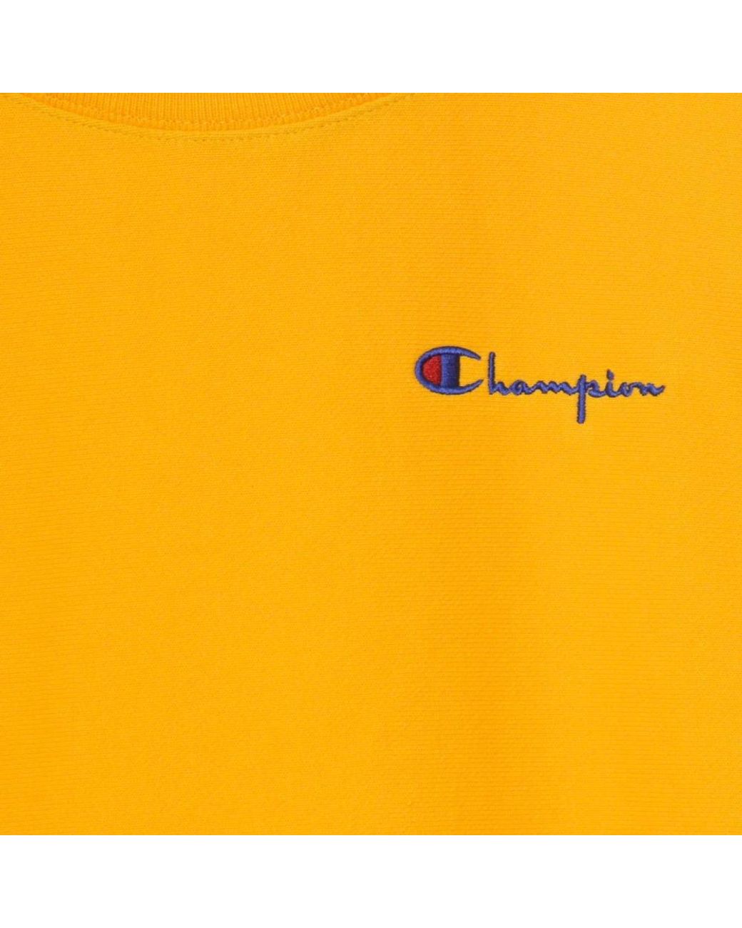 Champion Yellow Crewneck Sweatshirt 'Lightweight Crewneck Sweatshirt for men