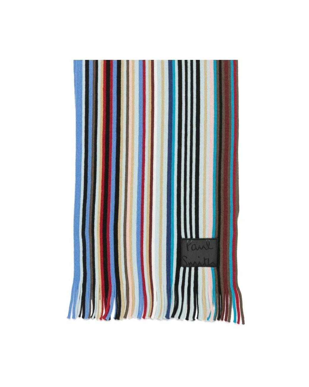 Paul Smith Blue Winter Scarves for men