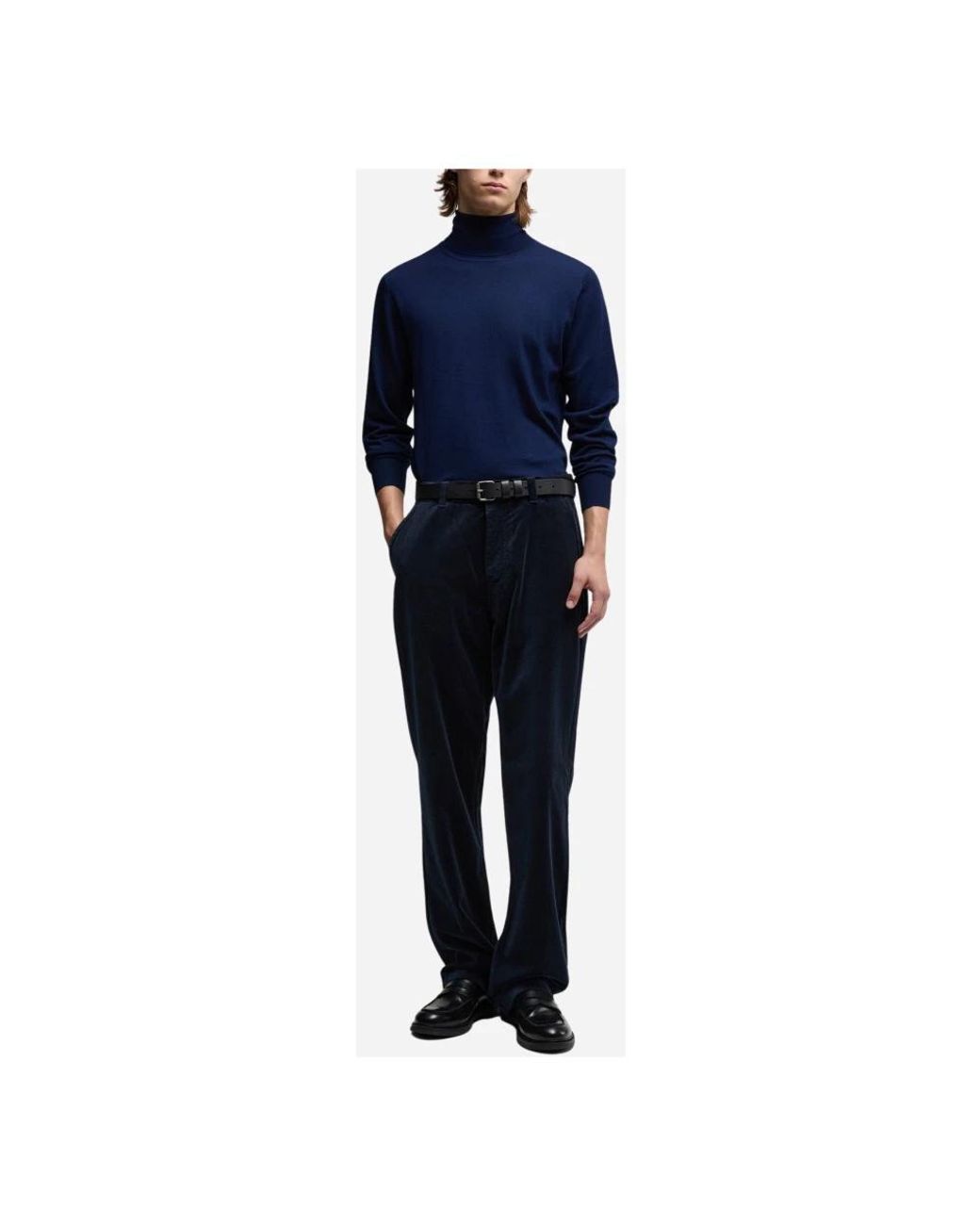 Aspesi Blue Turtlenecks for men