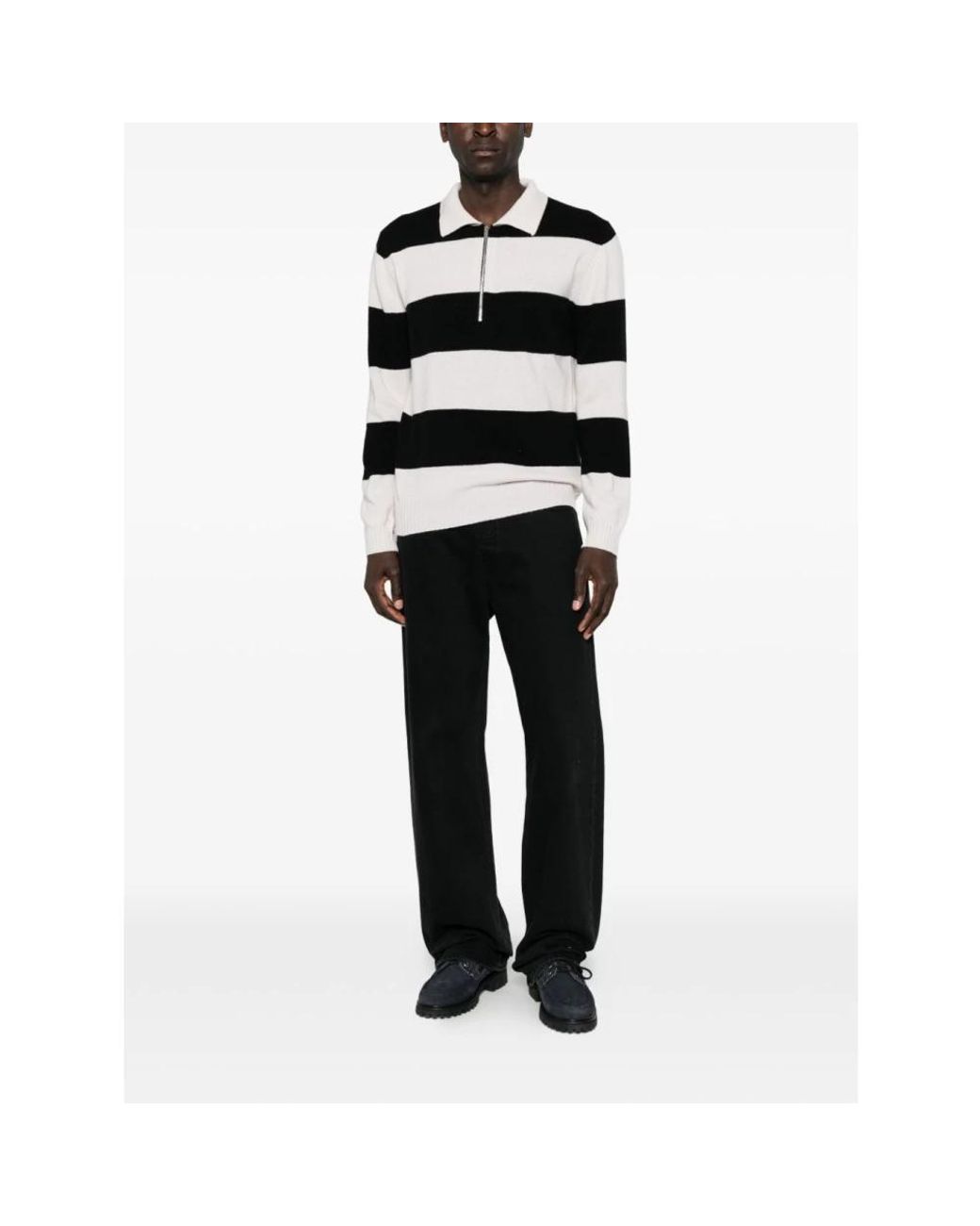 Polo Shirts Alpha Studio pour homme en coloris Black