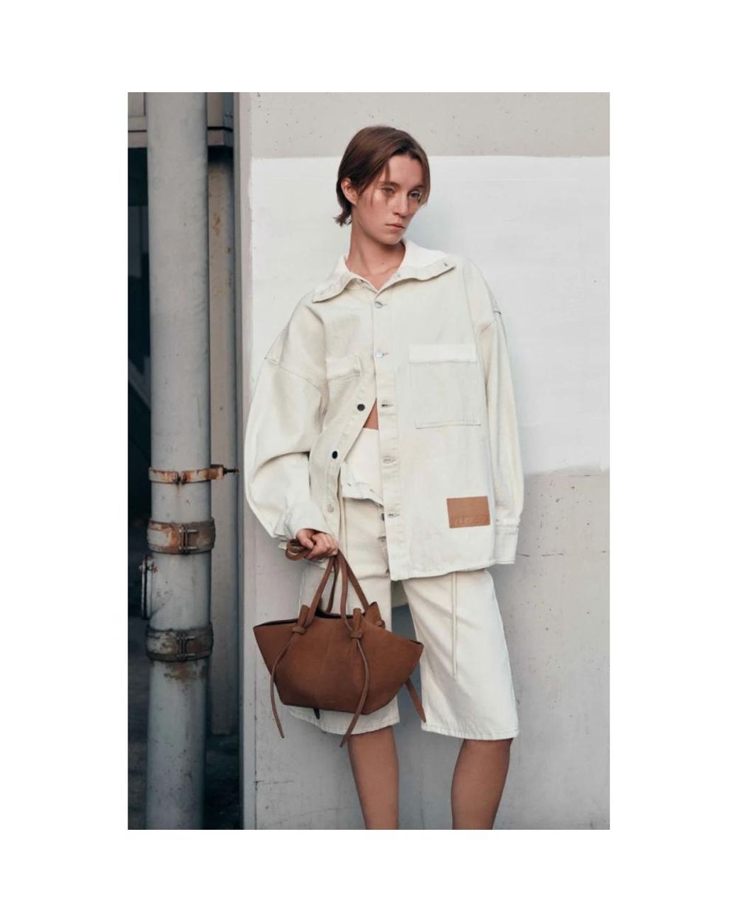 Yuzefi Brown Shopping Bags