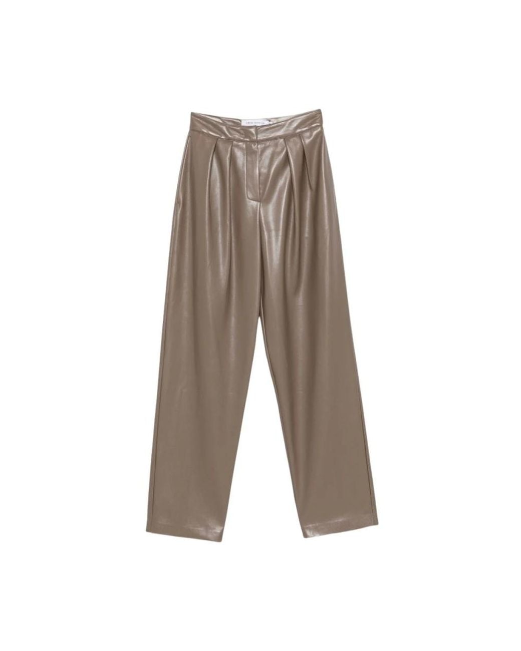 SIMONA CORSELLINI Brown Tapered Trousers