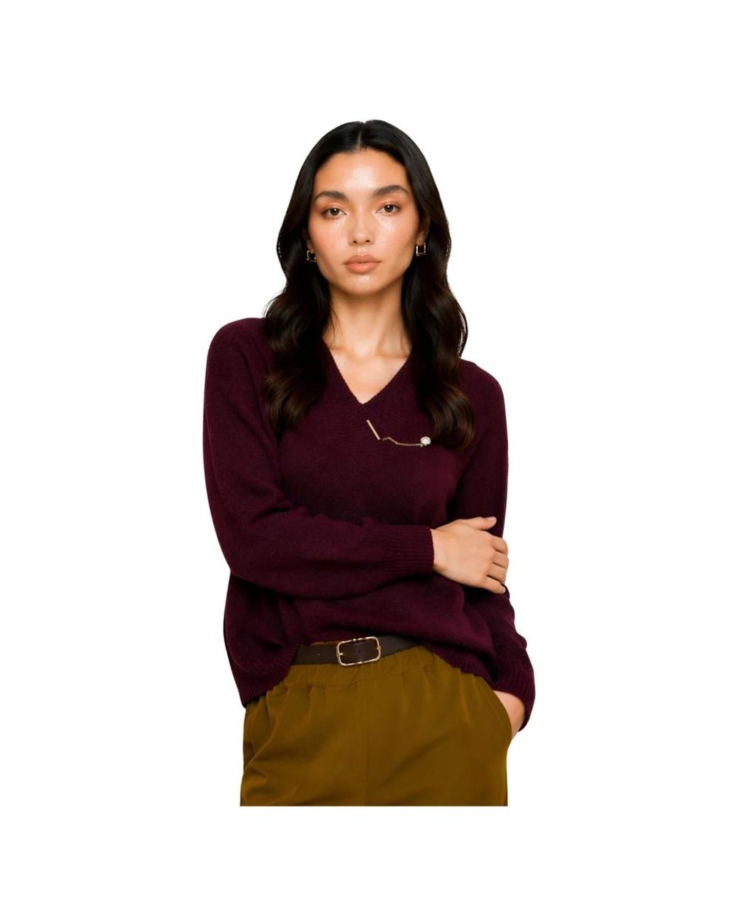 Kocca Red V-Neck Knitwear